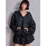 GG chain glitter print BIGパーカー | GYDA | 詳細画像4 