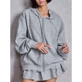 グレー | GG chain glitter print BIGパーカー | GYDA