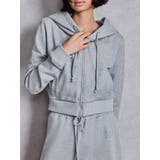 GG chain glitter print shortパーカー | GYDA | 詳細画像1 