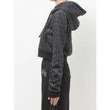 GG chain glitter print shortパーカー | GYDA | 詳細画像22 