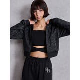 GG chain glitter print shortパーカー | GYDA | 詳細画像6 