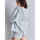 NEW BACK GYDAラインストーンラメパーカー | GYDA | 詳細画像13 