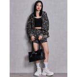 NEW BACK GYDAラインストーンラメパーカー | GYDA | 詳細画像7