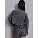 Symmery GYDA EMBOSSノーカラーデニムショートブルゾン | GYDA | 詳細画像21