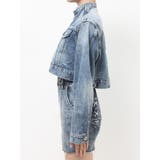 Symmery GYDA EMBOSSノーカラーデニムショートブルゾン | GYDA | 詳細画像29