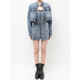 Symmery GYDA EMBOSSノーカラーデニムショートブルゾン | GYDA | 詳細画像37