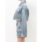 ring bijou studsデザインデニムショートGジャン | GYDA | 詳細画像18