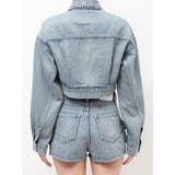 ring bijou studsデザインデニムショートGジャン | GYDA | 詳細画像19