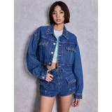 ring bijou studsデザインデニムショートGジャン | GYDA | 詳細画像2