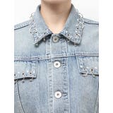 ring bijou studsデザインデニムショートGジャン | GYDA | 詳細画像20