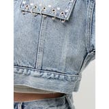 ring bijou studsデザインデニムショートGジャン | GYDA | 詳細画像24