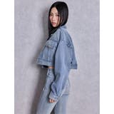 ring bijou studsデザインデニムショートGジャン | GYDA | 詳細画像8