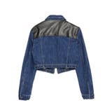 【TINY】フェイクレザードッキングデニムZIPショートジャケット | GYDA | 詳細画像19 