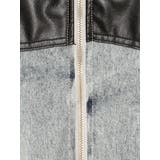 【TINY】フェイクレザードッキングデニムZIPショートジャケット | GYDA | 詳細画像20 