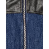 【TINY】フェイクレザードッキングデニムZIPショートジャケット | GYDA | 詳細画像21 