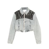 【TINY】フェイクレザードッキングデニムZIPショートジャケット | GYDA | 詳細画像22 