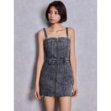 Symmetry GYDAフロントZIPスカートライクデニムタイトミニワンピース | GYDA | 詳細画像26 