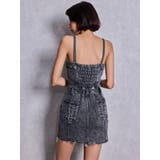 Symmetry GYDAフロントZIPスカートライクデニムタイトミニワンピース | GYDA | 詳細画像28 