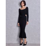 GYDA chain SIDE OPENロングフレアニットワンピース | GYDA | 詳細画像2 