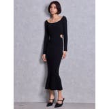 GYDA chain SIDE OPENロングフレアニットワンピース | GYDA | 詳細画像5 