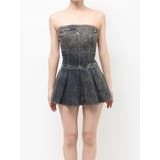 GG bijouデニムプリーツスカートライクミニワンピース | GYDA | 詳細画像22