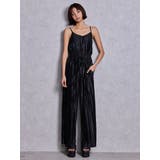 SPARKLEサテンプリーツロンパース | GYDA | 詳細画像4 