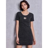 GG bijou MOLDハーフスリーブラメニットワンピース | GYDA | 詳細画像10 