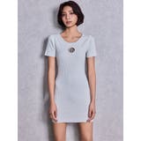 GG bijou MOLDハーフスリーブラメニットワンピース | GYDA | 詳細画像6 