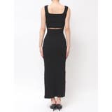 バックオープンジップスリットリブニットロングワンピース | GYDA | 詳細画像16