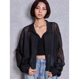 SHEERラメショートシャツ | GYDA | 詳細画像2