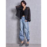 SHEERラメショートシャツ | GYDA | 詳細画像4