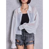 オフホワイト | SHEERラメショートシャツ | GYDA