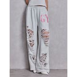 GYDA×DC ダメージSPARKLE LOGOスウェットパンツ | GYDA | 詳細画像2 