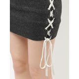 フロントレースアップラメニットスカートライクショートパンツ | GYDA | 詳細画像43 