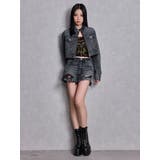 ハイウエストBACK RIPPEDデニムショートパンツ | GYDA | 詳細画像11 