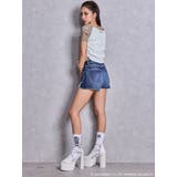 ハイウエストBACK RIPPEDデニムショートパンツ | GYDA | 詳細画像28 