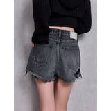 ハイウエストBACK RIPPEDデニムショートパンツ | GYDA | 詳細画像48 