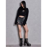 ハイウエストBACK RIPPEDデニムショートパンツ | GYDA | 詳細画像5 