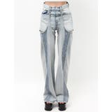 ハイウエストSymmetry GYDA 2WAYラインプリーツデニムパンツ | GYDA | 詳細画像43 