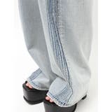 ハイウエストSymmetry GYDA 2WAYラインプリーツデニムパンツ | GYDA | 詳細画像49 