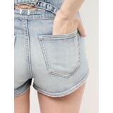 ハイウエストボタンBACKカーブクロスGYDA chainデニムショートパンツ | GYDA | 詳細画像29