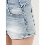 ハイウエストボタンBACKカーブクロスGYDA chainデニムショートパンツ | GYDA | 詳細画像31