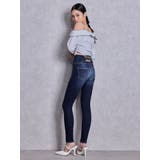 ハイウエストボタンBACKカーブクロスGYDA chainスキニーデニムパンツ | GYDA | 詳細画像14