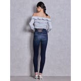 ハイウエストボタンBACKカーブクロスGYDA chainスキニーデニムパンツ | GYDA | 詳細画像16