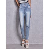 ハイウエストボタンBACKカーブクロスGYDA chainスキニーデニムパンツ | GYDA | 詳細画像19