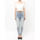 ハイウエストボタンBACKカーブクロスGYDA chainスキニーデニムパンツ | GYDA | 詳細画像31