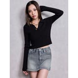 Vintageデニムスカートライクショートパンツ | GYDA | 詳細画像18 