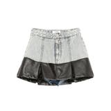 【TINY】フェイクレザードッキングデニムスカートライクショートパンツ | GYDA | 詳細画像21 