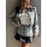 【TINY】フェイクレザードッキングデニムスカートライクショートパンツ | GYDA | 詳細画像3 