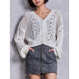 オフホワイト | 2WAYメッシュブリーチニットトップス | GYDA